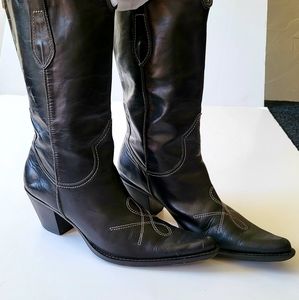 Franco Sarto genuine leather cowboy boots